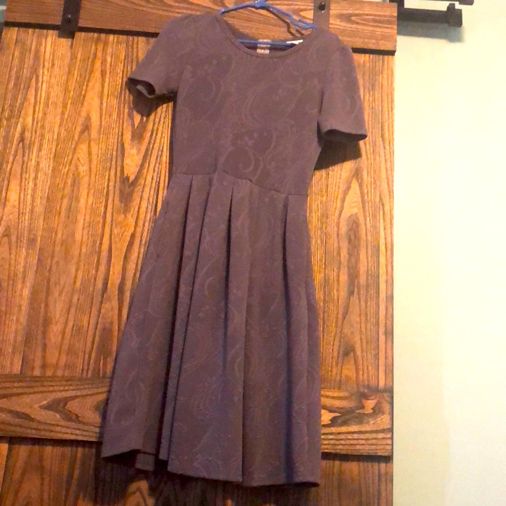 Grey Lula Roe Amelia Dress